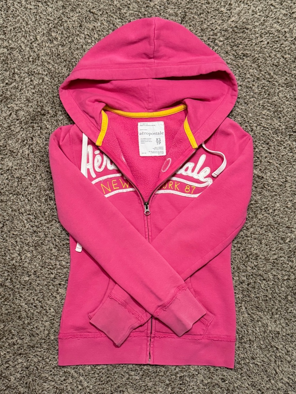 Y2k Aeropostale Pink Zip-Up Hoodie